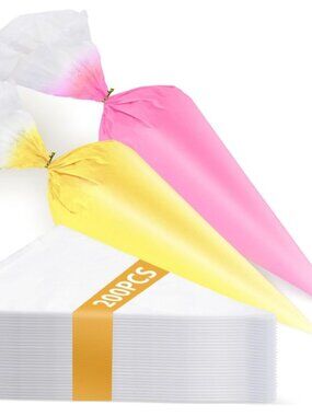 18" & 26" 200 total Thickened and Non-Slip Piping Icing Bags Disposable